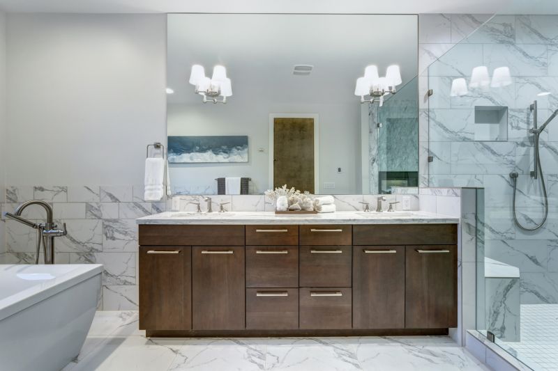 Bathroom Renovation Featuring Custom Storage Solutions